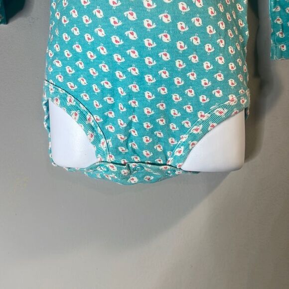 Carter’s Long Sleeves Printed One Piece Baby Girl 24 Months-Aqua - Picture 3 of 11